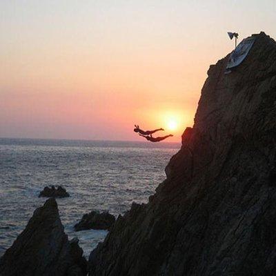 Acapulco Cliff Divers at Night