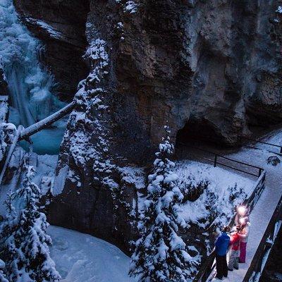 Johnston Canyon Evening Icewalk