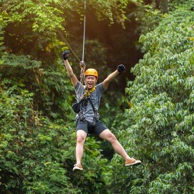 Bransons Best Zipline - Great Woodsman Canopy Tour