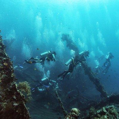 Dive at Tulamben Bali USS Liberty Ship Wreck 