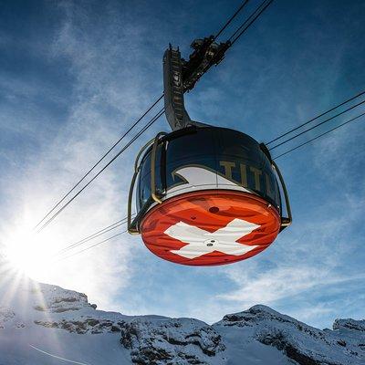 Mt Titlis Cable Car from Engelberg with Ice Flyer