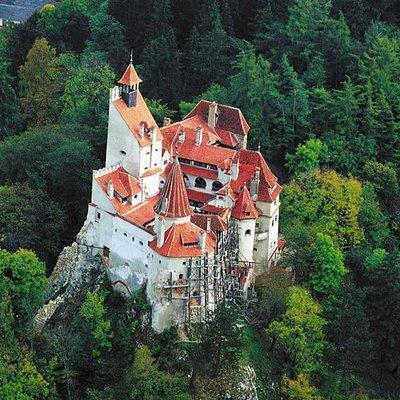 Dracula's Castle, Peles Castle and old town Brasov from Bucharest