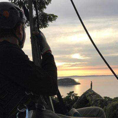 Sunset Canopy Climb on Lopez Island