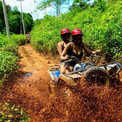 Cancun Best ATV Tour, Ziplines and Cenote Swim with Lunch