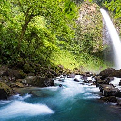 Combo: Hanging Bridges + Thermal Spa + Waterfall from San Jose