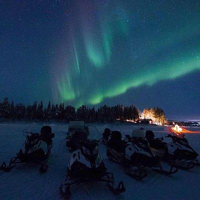 Snowmobile-sled Aurora Expedition