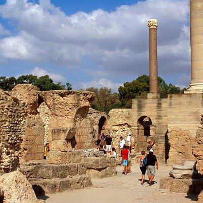 Archaelogical Site Of Carthage + Picturesque Village Of Sidi Bou Said