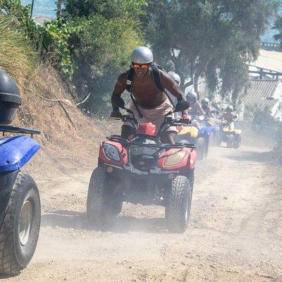 ATV Quad Guided Sightseeing/ Exploring Tour@The Pink Palace Corfu