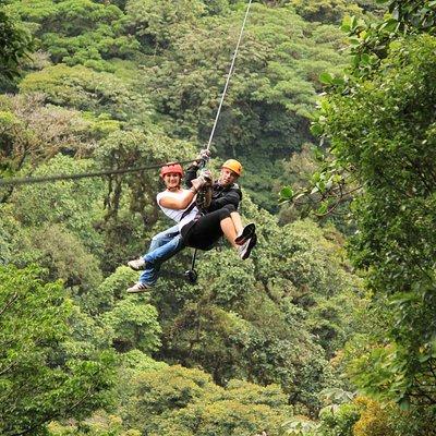 Rainforest Canopy Zipline & Hanging Bridges Tour From Monteverde