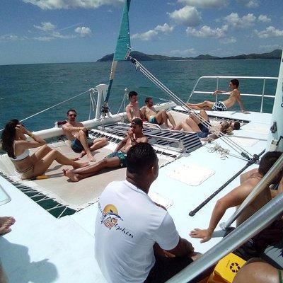 Tamarindo: Sunset Sail on Blue Dolphin Sailing Catamaran 