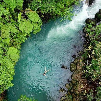 4 in 1 rain forest, blue river, volcano mud bath and hot springs