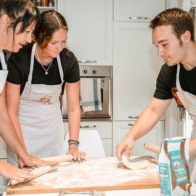 Small group Pasta and Tiramisu class with Mamma in Trieste