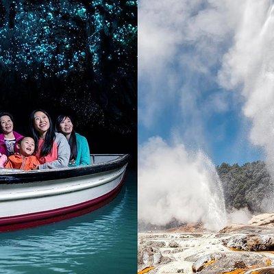 Waitomo Caves & Rotorua Small Group Tour including Te Puia from Auckland 