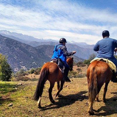 Authentic horseback ride with Chilean Cowboys in the Andes close to Santiago!