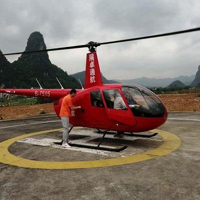  Yangshuo Helicopter Tour from Yangshuo hotel