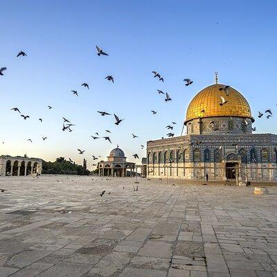 Jerusalem Temple Mount & Dome of the Rock from Tel Aviv 