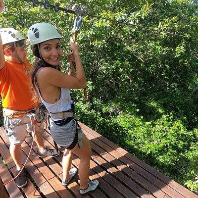 Selva Maya Eco Adventure Park: Ziplining, Hanging Bridges, Rappelling and Cenote