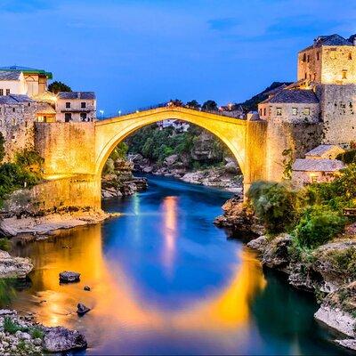 Bosnia Day Trip: Mostar and Kravice Waterfalls by Luxury Minibus