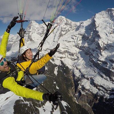 Paragliding over the Lauterbrunnen Valley