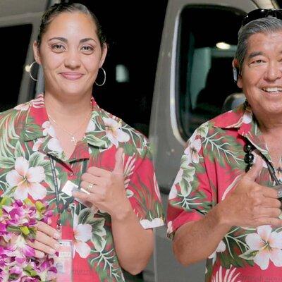 Aloha Lei Greeting on Arrival in Honolulu