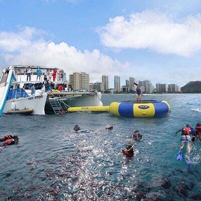 5 in 1 Deluxe Cruise: Turtle Snorkeling, Activities and Pick-Up