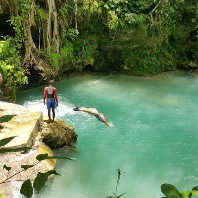 Blue Hole/Secert falls and Dunns River Combo Tour