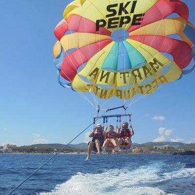 Parasailing in Ibiza with HD Video Option