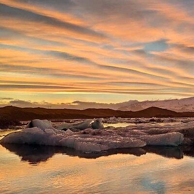 Glacier Lagoon, Diamond Beach, Black Sand Beaches and Waterfalls