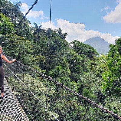 Arenal volcano- rainforest - Hanging bridges-waterfall-hotsprings