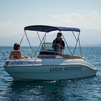 Luxury Eden 18 Private Self-drive boat hire in Latchi