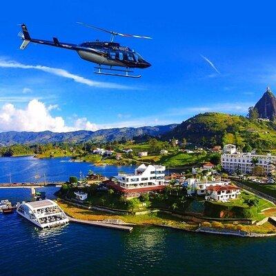 The best private tour to Guatapé and Helicopter ride + Guatapé's rock +Boat ride
