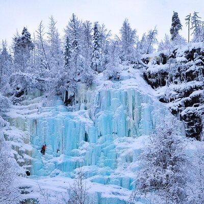 Korouoma Canyon Frozen Waterfalls 
