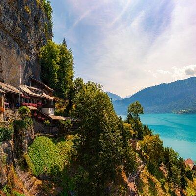 Beatus Caves, Panoramic Bridge, Nature Park Blue Lake and Lake Thun Cruise 