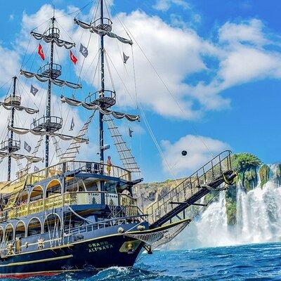 Antalya Pirate Boat Trip w/Animations Lunch & Free Hotel Transfer