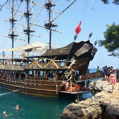 Kemer Pirate Boat Trip With Lunch & Free Hotel Transfer