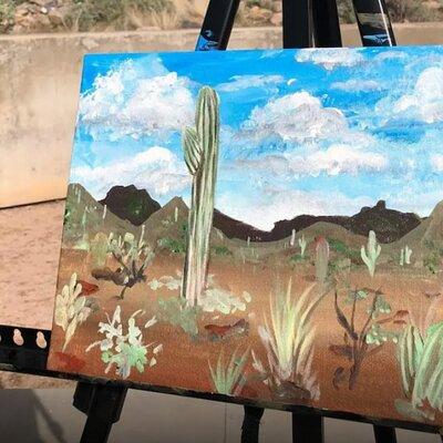 PAINTING in Arizona Nature trail