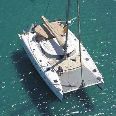 Mykonos Catamaran Private Sunset Cruise, Full Meal & Open-Bar