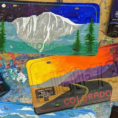 Colorado or Bust! Painted License Plate Class