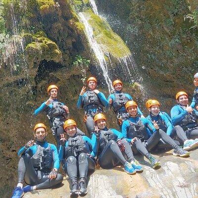 Rappelling, Hiking and Jumping into the water in the Matacanes Canyon