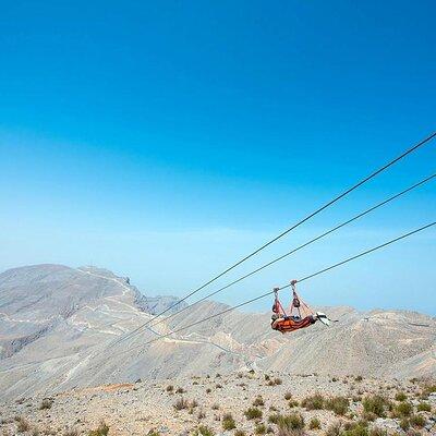 Jebel Jais World’s Longest Zipline From Dubai with Transfers