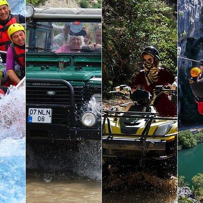 Antalya Super Combo W/Rafting ,Jeep Safari ,Quad Biking & Zipline