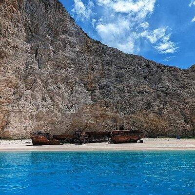 Zakynthos Blue Caves and Navagio bay