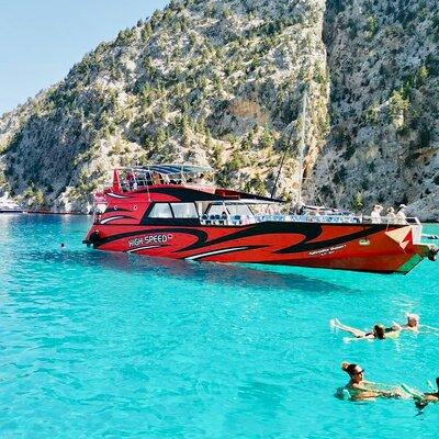Fast Boat To Symi with a swimming stop at St George's Bay! (Only 1hr journey)