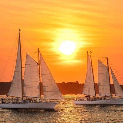 Newport Sunset Sail on Classic Sailboat