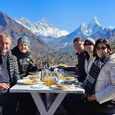 Everest Base Camp Helicopter Tour Stop at Everest View Hotel