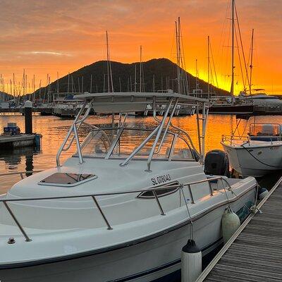 Private Sunset Cruise between Marigot Bay and Rodney Bay