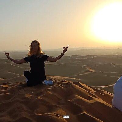 Sunrise in Dubai Desert