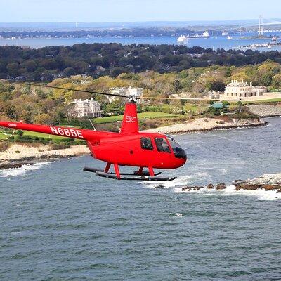 Scenic Tour of Newport, RI By Helicopter - 3 person Mansion Tour