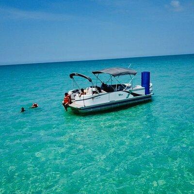 4 Hour Clearwater Beach Private Pontoon Boat Tour 