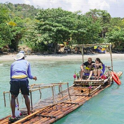 Ocean Bamboo Rafting, ATV, Horseback Ride and Swim Combo